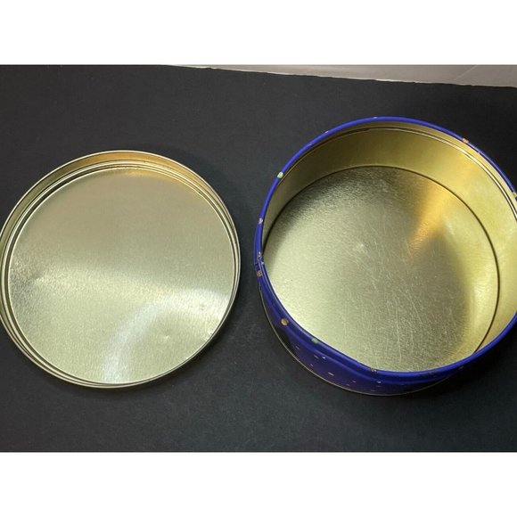 M&M's Plain Chocolate Candies 1989 metal tin Christmas stars - Picture 3 of 4